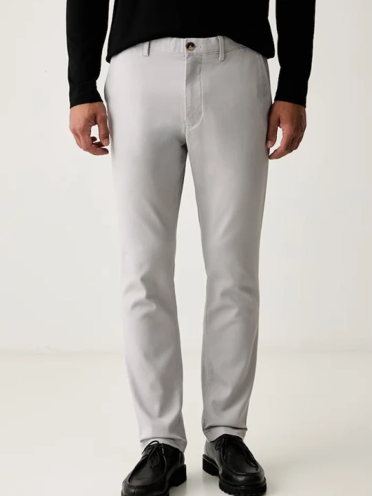 Zdjęcie produktu Tommy Hilfiger spodnie slim fit męskie bawełniane z elastanem szary