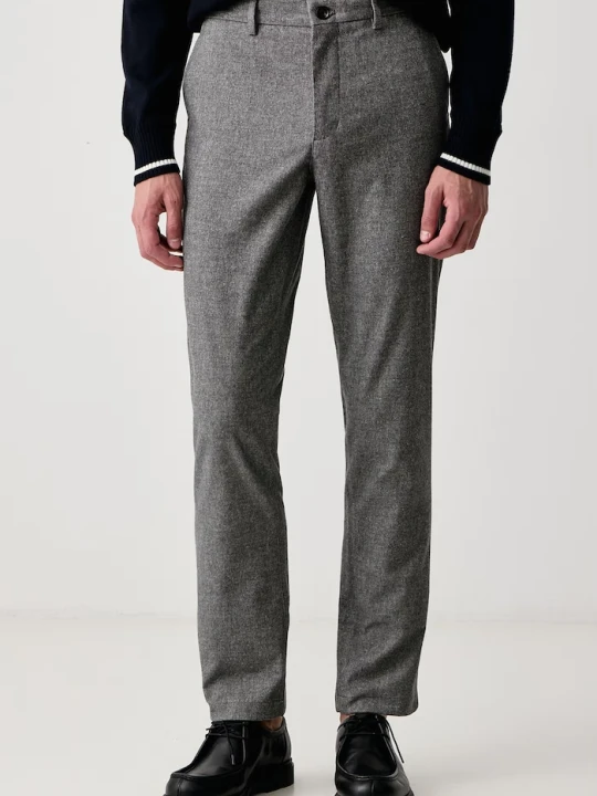 Zdjęcie produktu Tommy Hilfiger spodnie slim fit męskie z bawełną szary