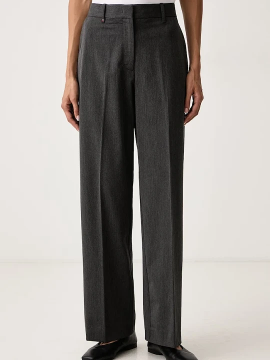 Zdjęcie produktu Tommy Hilfiger spodnie straight damskie szary