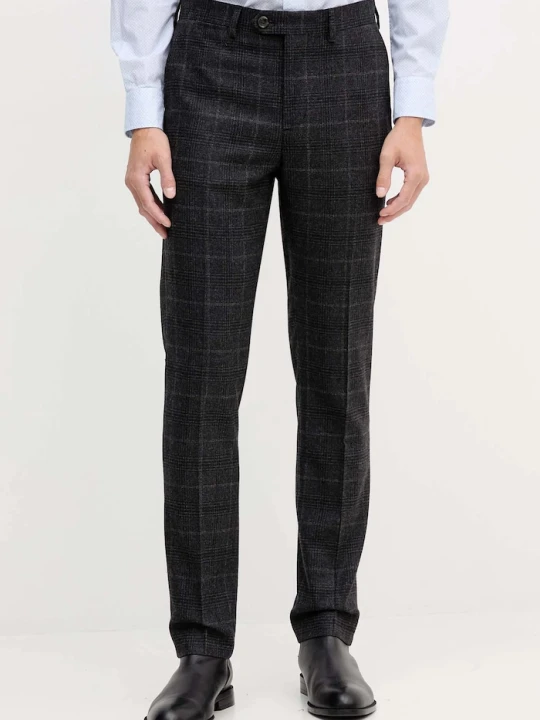 Zdjęcie produktu Tommy Hilfiger spodnie z domieszką wełny szary