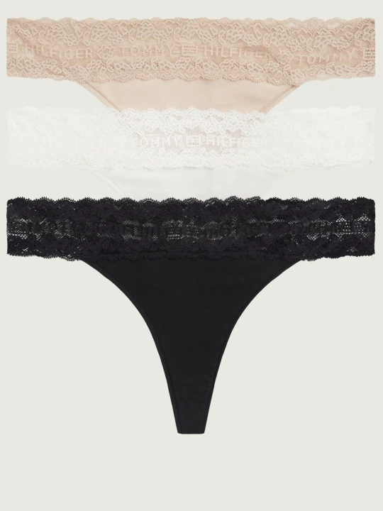 Zdjęcie produktu Tommy Hilfiger Stringi 3-pack czarny