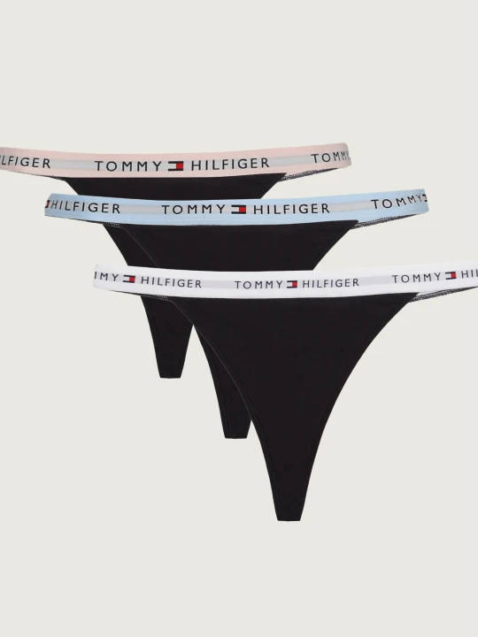 Zdjęcie produktu Tommy Hilfiger Stringi 3-pack czarny