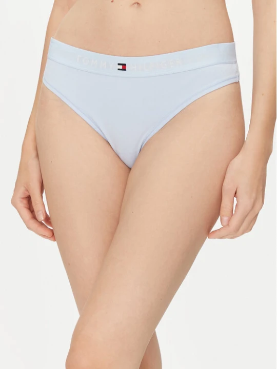 Zdjęcie produktu Tommy Hilfiger Stringi UW0UW04146 Błękitny Niebieski jasny