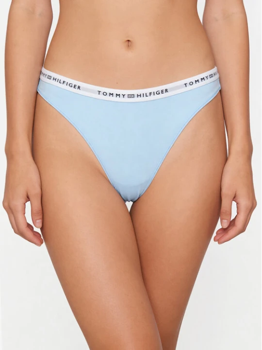 Zdjęcie produktu Tommy Hilfiger Stringi UW0UW05875 Niebieski jasny