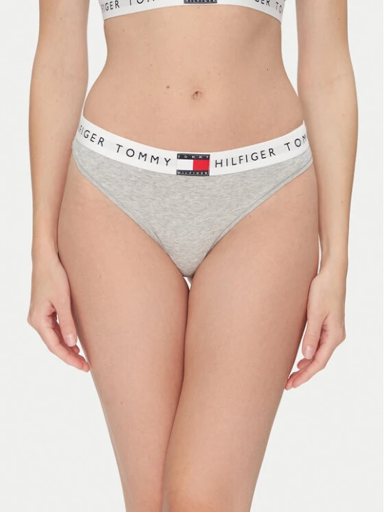 Zdjęcie produktu Tommy Hilfiger Stringi UW0UW06039 Szary