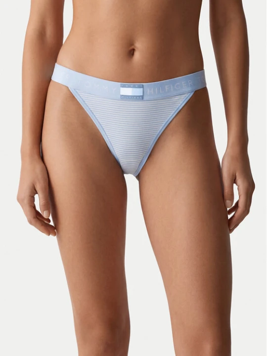 Zdjęcie produktu Tommy Hilfiger Stringi UW0UW06499 Niebieski jasny
