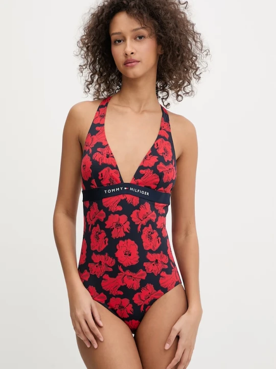 Zdjęcie produktu Tommy Hilfiger strój kąpielowy jednoczęściowy damski granatowy