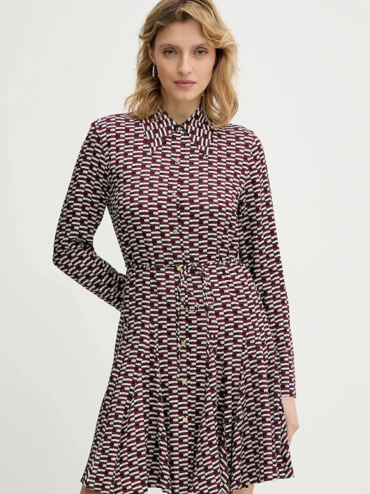 Zdjęcie produktu Tommy Hilfiger sukienka bordowy