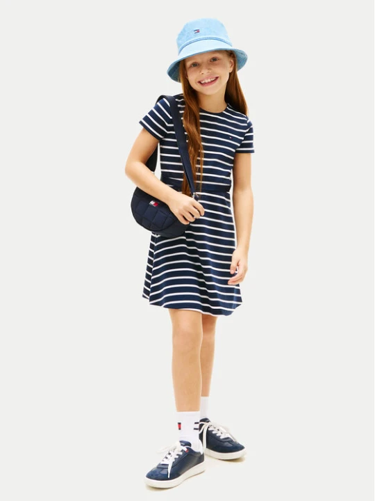 Zdjęcie produktu Tommy Hilfiger Sukienka codzienna KG0KG09149 Granatowy Regular Fit