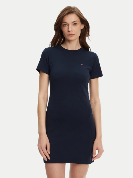 Zdjęcie produktu Tommy Hilfiger Sukienka codzienna New Cody WW0WW42721 Granatowy Slim Fit
