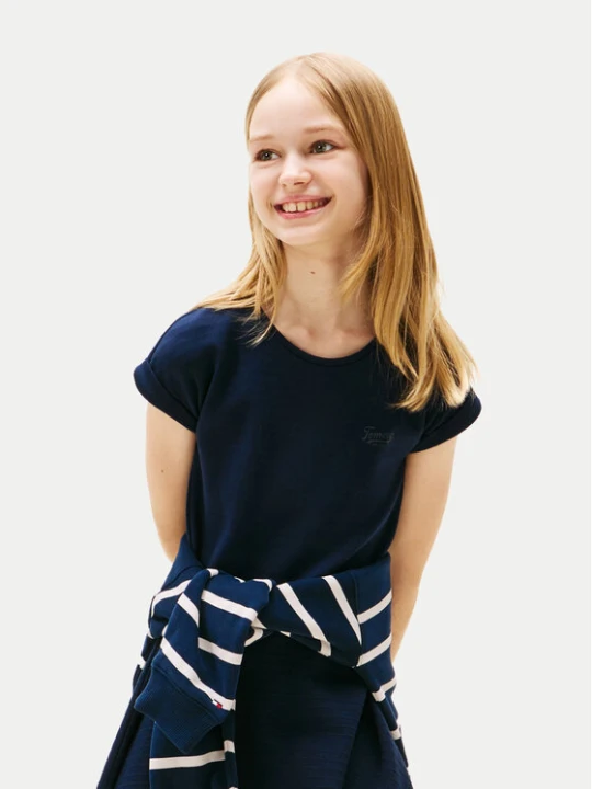 Zdjęcie produktu Tommy Hilfiger Sukienka codzienna Spacer KG0KG08706 D Granatowy Regular Fit
