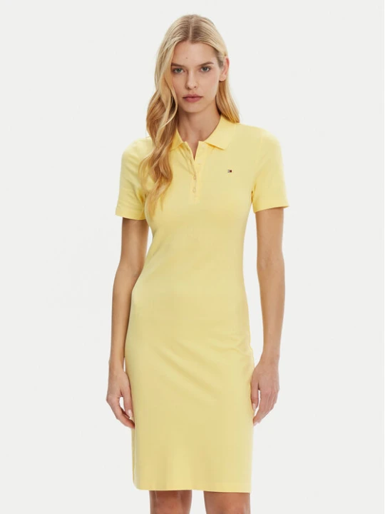 Zdjęcie produktu Tommy Hilfiger Sukienka codzienna WW0WW43228 Żółty Slim Fit