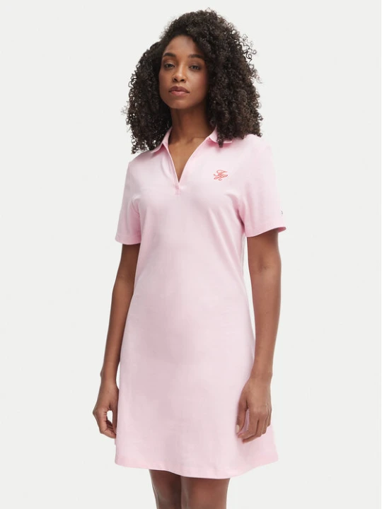 Zdjęcie produktu Tommy Hilfiger Sukienka codzienna WW0WW48749 Różowy jasny Regular Fit
