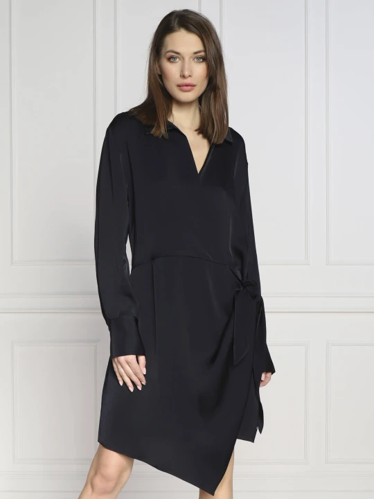 Zdjęcie produktu Tommy Hilfiger Sukienka CREPE KNOTTED granatowy