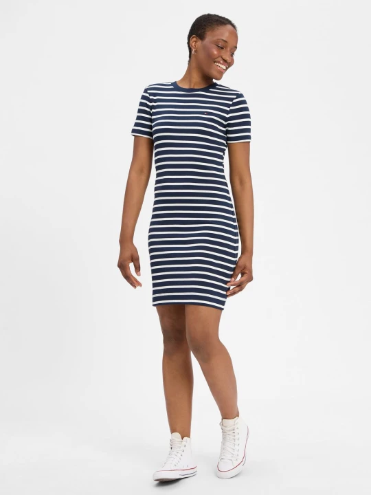 Zdjęcie produktu Tommy Hilfiger Sukienka Kobiety Bawełna niebieski