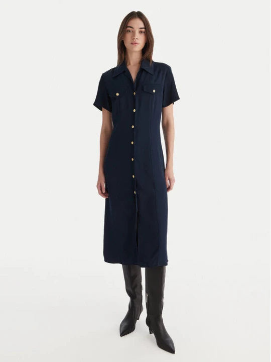 Zdjęcie produktu Tommy Hilfiger Sukienka koszulowa WW0WW45802 Granatowy Regular Fit