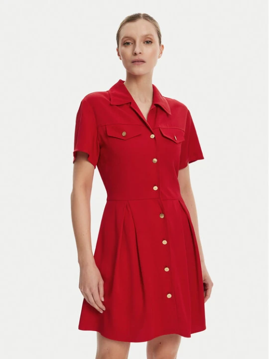 Zdjęcie produktu Tommy Hilfiger Sukienka koszulowa WW0WW45819 Czerwony Regular Fit