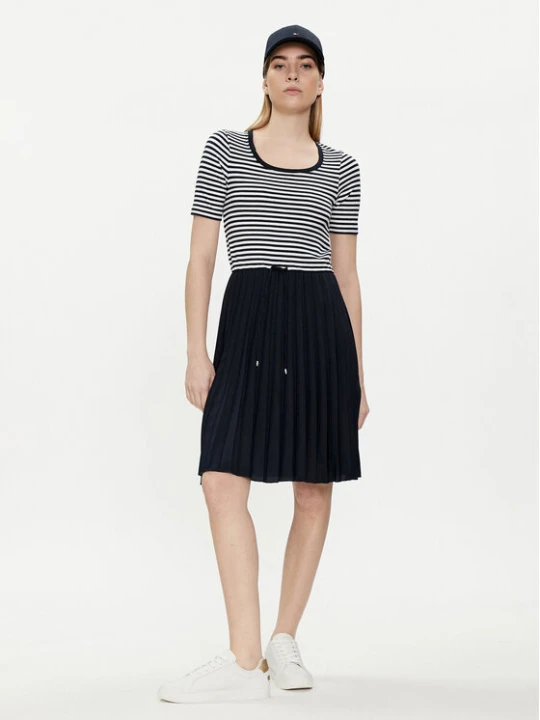 Zdjęcie produktu Tommy Hilfiger Sukienka letnia WW0WW42467 Granatowy Regular Fit