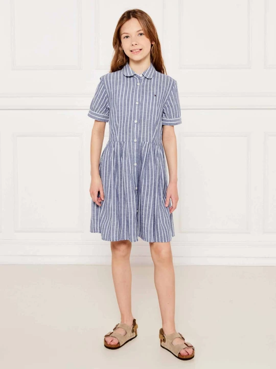 Zdjęcie produktu Tommy Hilfiger Sukienka | z dodatkiem lnu