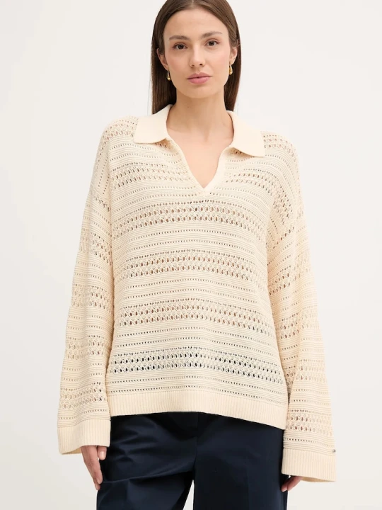 Zdjęcie produktu Tommy Hilfiger sweter beżowy