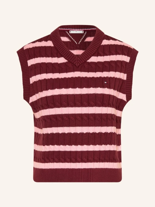 Zdjęcie produktu Tommy Hilfiger Sweter Bez Rękawów rot beżowy