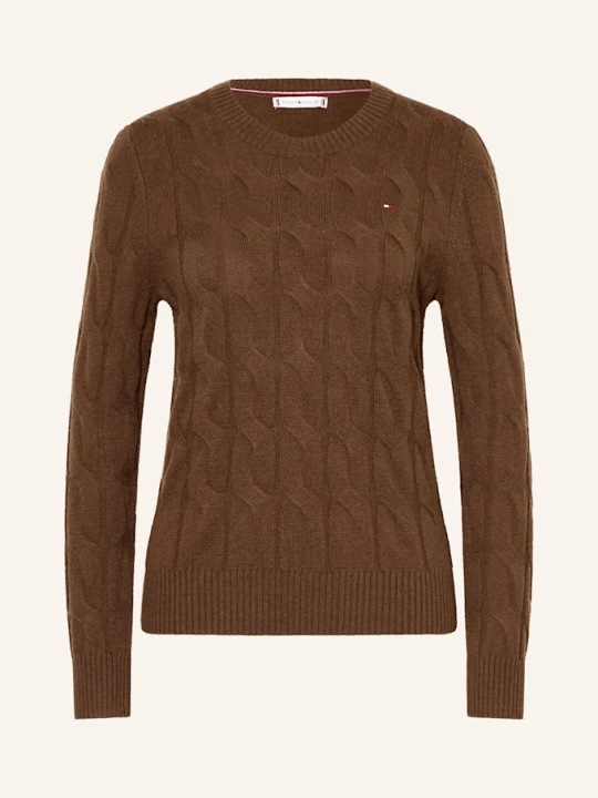 Zdjęcie produktu Tommy Hilfiger Sweter braun CIEMNOBRĄZOWY