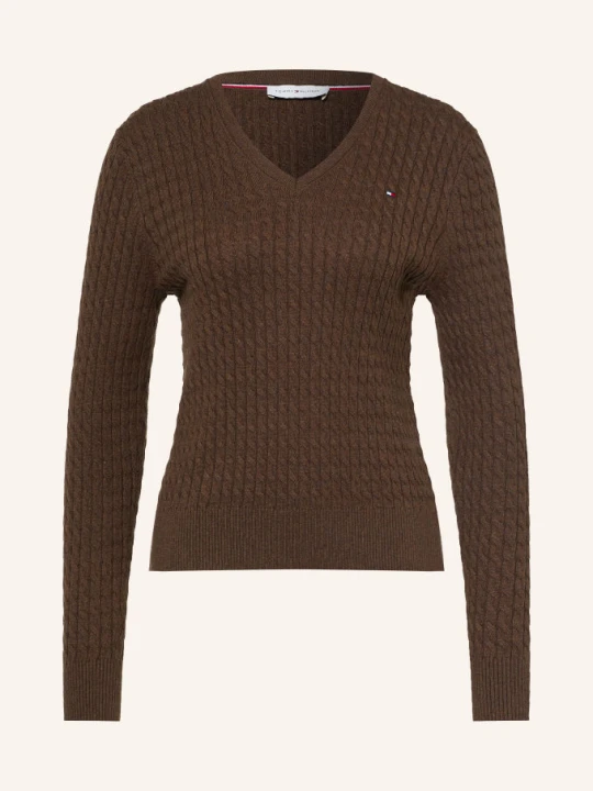 Zdjęcie produktu Tommy Hilfiger Sweter braun CIEMNOBRĄZOWY