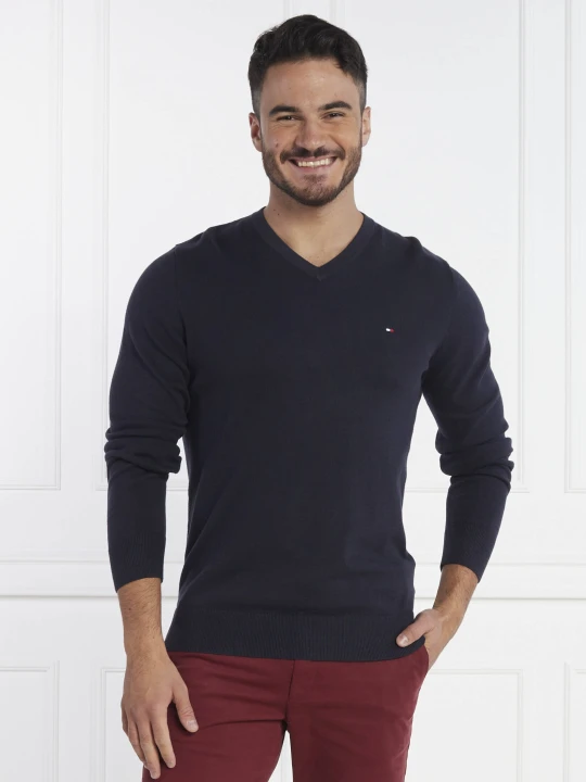 Zdjęcie produktu Tommy Hilfiger Sweter | Classic fit granatowy