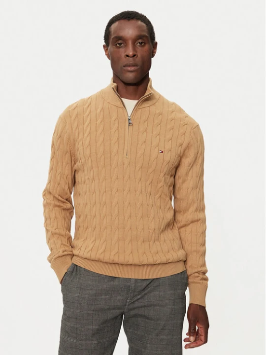 Zdjęcie produktu Tommy Hilfiger Sweter Classic MW0MW36532 Beżowy Regular Fit