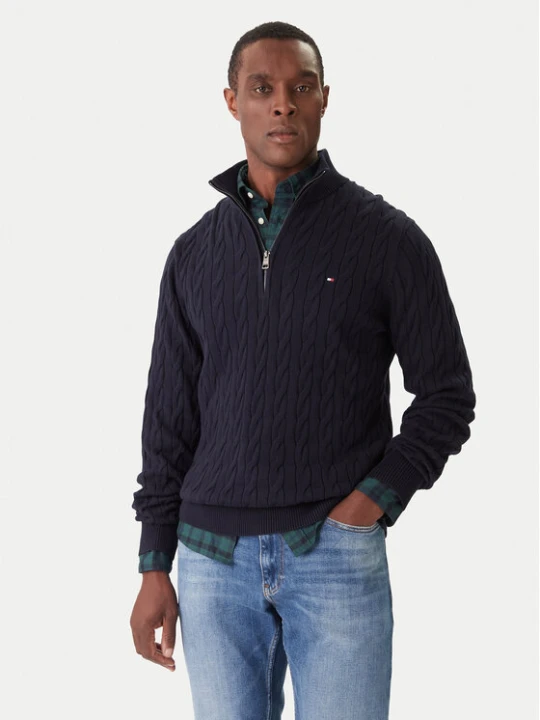 Zdjęcie produktu Tommy Hilfiger Sweter Classic MW0MW36532 Granatowy Regular Fit