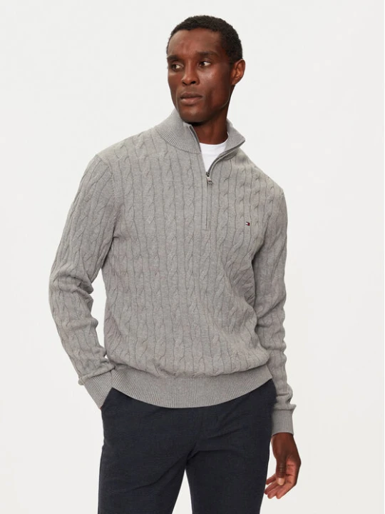Zdjęcie produktu Tommy Hilfiger Sweter Classic MW0MW36532 Szary Regular Fit