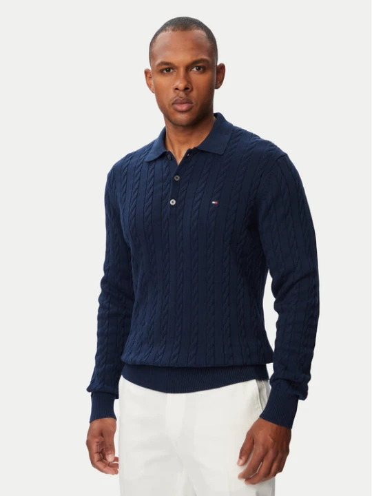Zdjęcie produktu Tommy Hilfiger Sweter Classic MW0MW41955 Granatowy Regular Fit
