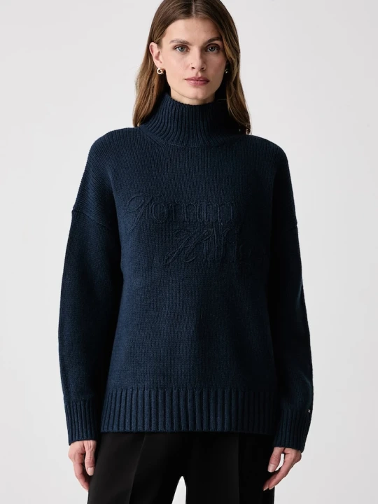 Zdjęcie produktu Tommy Hilfiger sweter damski wełniany granatowy