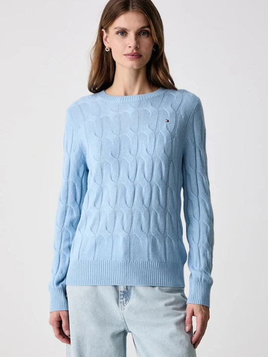 Zdjęcie produktu Tommy Hilfiger sweter damski wełniany niebieski