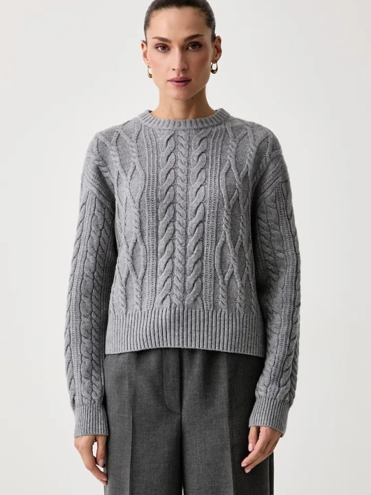 Zdjęcie produktu Tommy Hilfiger sweter damski z wełną szary