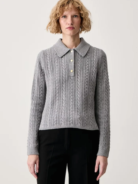 Zdjęcie produktu Tommy Hilfiger sweter damski z wełną szary