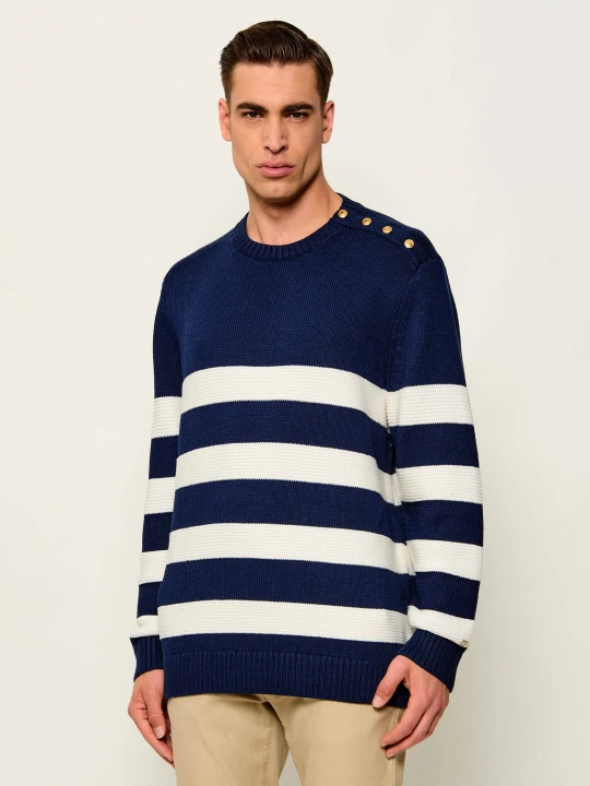 Zdjęcie produktu Tommy Hilfiger Sweter DC BRETON | Loose fit granatowy