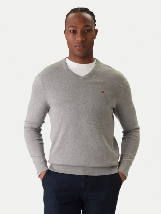 Zdjęcie produktu Tommy Hilfiger Sweter Essential MW0MW14745 Szary Regular Fit