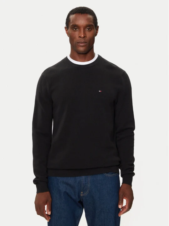 Zdjęcie produktu Tommy Hilfiger Sweter Essential MW0MW36347 Czarny Regular Fit