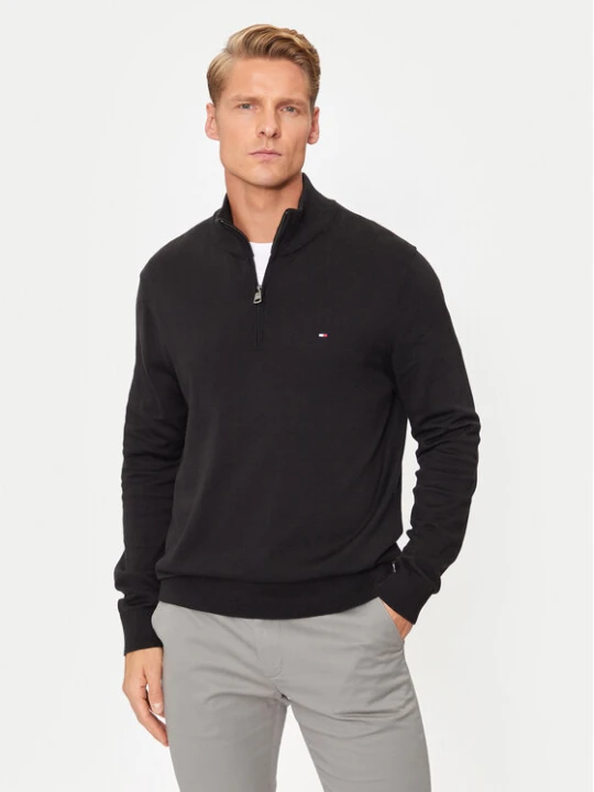 Zdjęcie produktu Tommy Hilfiger Sweter Essential MW0MW37331 Czarny Regular Fit