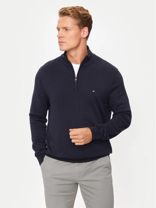 Zdjęcie produktu Tommy Hilfiger Sweter Essential MW0MW37331 Granatowy Regular Fit