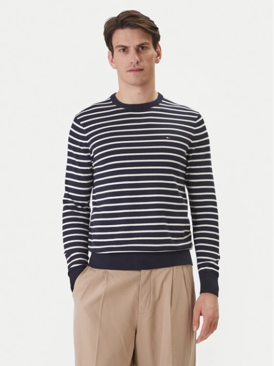 Zdjęcie produktu Tommy Hilfiger Sweter Essential MW0MW39999 Granatowy Regular Fit