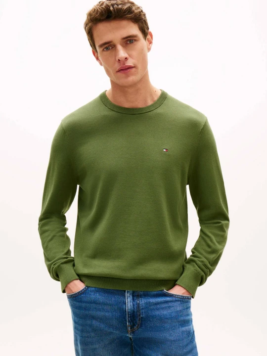 Zdjęcie produktu Tommy Hilfiger Sweter ESSENTIAL | Regular Fit zielony