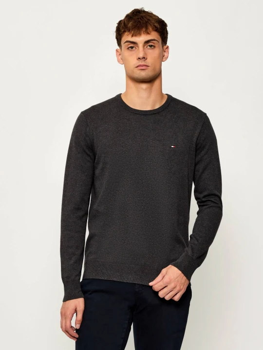 Zdjęcie produktu Tommy Hilfiger Sweter ESSENTIAL | Regular Fit grafitowy