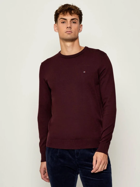 Zdjęcie produktu Tommy Hilfiger Sweter ESSENTIAL | Regular Fit bordowy