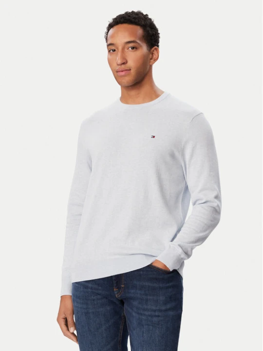 Zdjęcie produktu Tommy Hilfiger Sweter Essential Ssnl MW0MW39999 Niebieski jasny Regular Fit