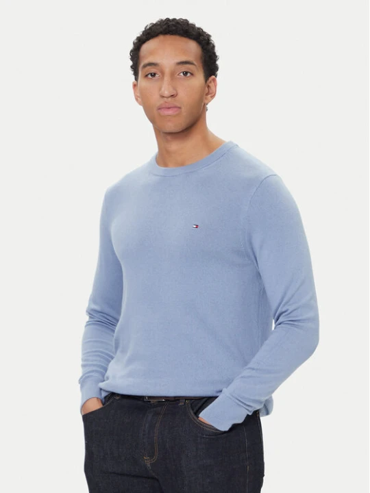 Zdjęcie produktu Tommy Hilfiger Sweter Essential Ssnl MW0MW39999 Niebieski Regular Fit
