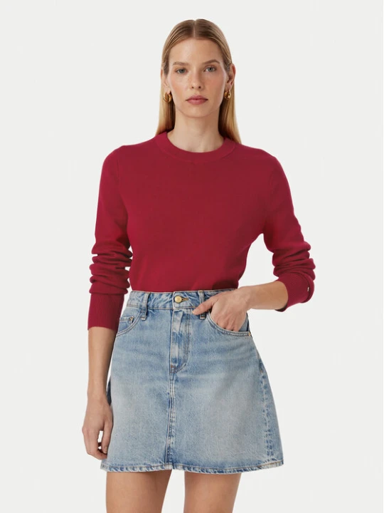 Zdjęcie produktu Tommy Hilfiger Sweter Full WW0WW52298 Czerwony Regular Fit