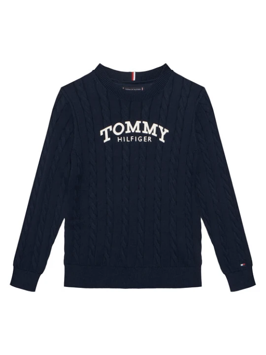 Zdjęcie produktu Tommy Hilfiger Sweter Graphic KB0KB10347 D Granatowy Regular Fit
