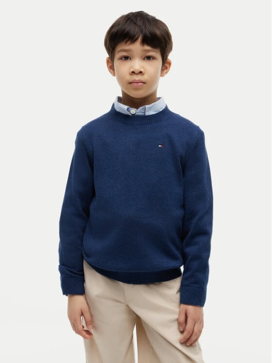 Zdjęcie produktu Tommy Hilfiger Sweter KB0KB10307 Granatowy Regular Fit